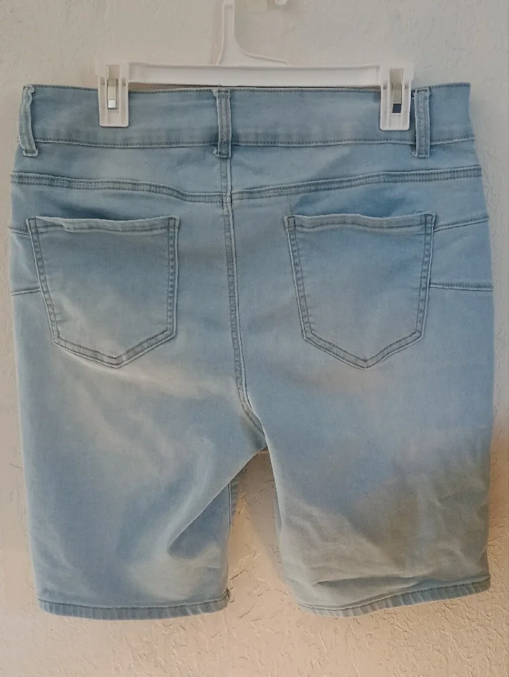 Sandpiper Light Blue Denim Bermuda Shorts